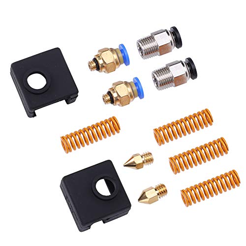 3D Printer Extruder Upgrade Kit | Red Hand Twist Leveling Nut & Springs Dampers Set | Enhanced Filament Supply & Bed Stability | Compatible with Most FDM Printers FRELEAN