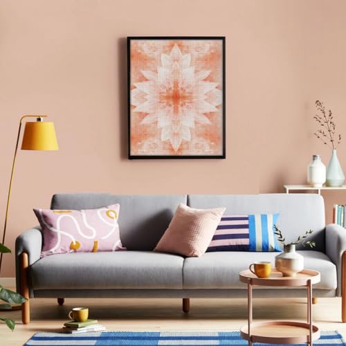 Pink Floral Kaleidoscope-103953 Diamond Painting Kits, DIY 5D Paint for Adults Kids, Full Drill Crystal Diamond Drawing Suitable for Home Wall Decoration Fhuyiks