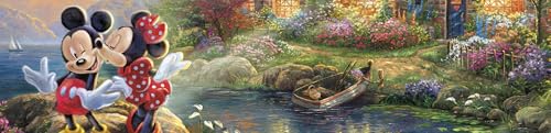 Ceaco - Thomas Kinkade - Disney - Mickey & Minnie - Sweetheart Cove - 1000 Piece Jigsaw Puzzle Ceaco