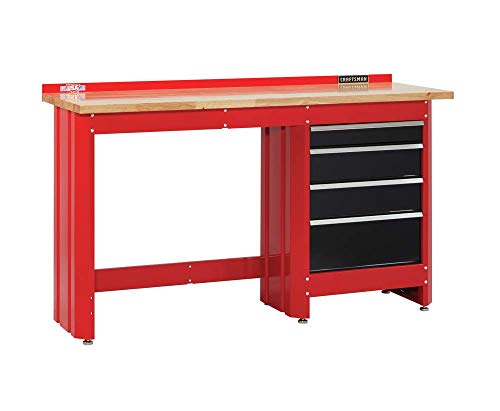 CRAFTSMAN 2000 Series Workbench, 6-Foot Wide with Butcher Block Top, Customizable (CMST27200R) CRAFTSMAN