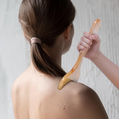 Aeaocvo Wood Therapy Tools for Body Sculpting, Wooden Lymphatic Drainage Massager, Handheld Wood Gua Sha Tools, Body Sculpting Tools for Cellulite Reduction, Muscle Tension Relief, Body Contouring Aeaocvo