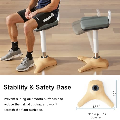 ERGO COLLECT Standing Desk Chair - Ergonomic Wobble Stool for Adults - Active Seating Stool Height Adjustable (22"-31.9") - Perfect for Home Office, Standing Desks, and Classrooms ERGO COLLECT