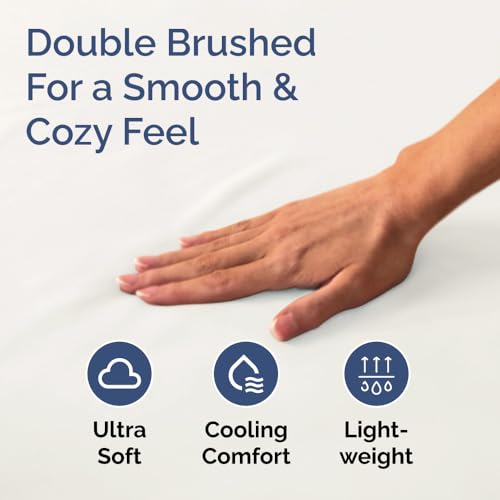 Queen Fitted Bed Sheet - Bottom Single Fitted Sheet Only - Ultra-Soft Hotel Luxury Bedding w/ 8-16 Inch Deep Pockets - Breathable & Wrinkle Free - Easy-Care, Fade & Shrink Resistant - Antique White CGK Unlimited