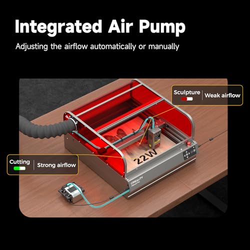 Creality Laser Engraver Falcon2 Pro 40W, Desktop Diode Laser Cutter and Engraver Machine with Enclosure,Smart Camera,Air Assist,Engraving Machine for Wood Acrylic Leather Stone(Laser 40W) Creality