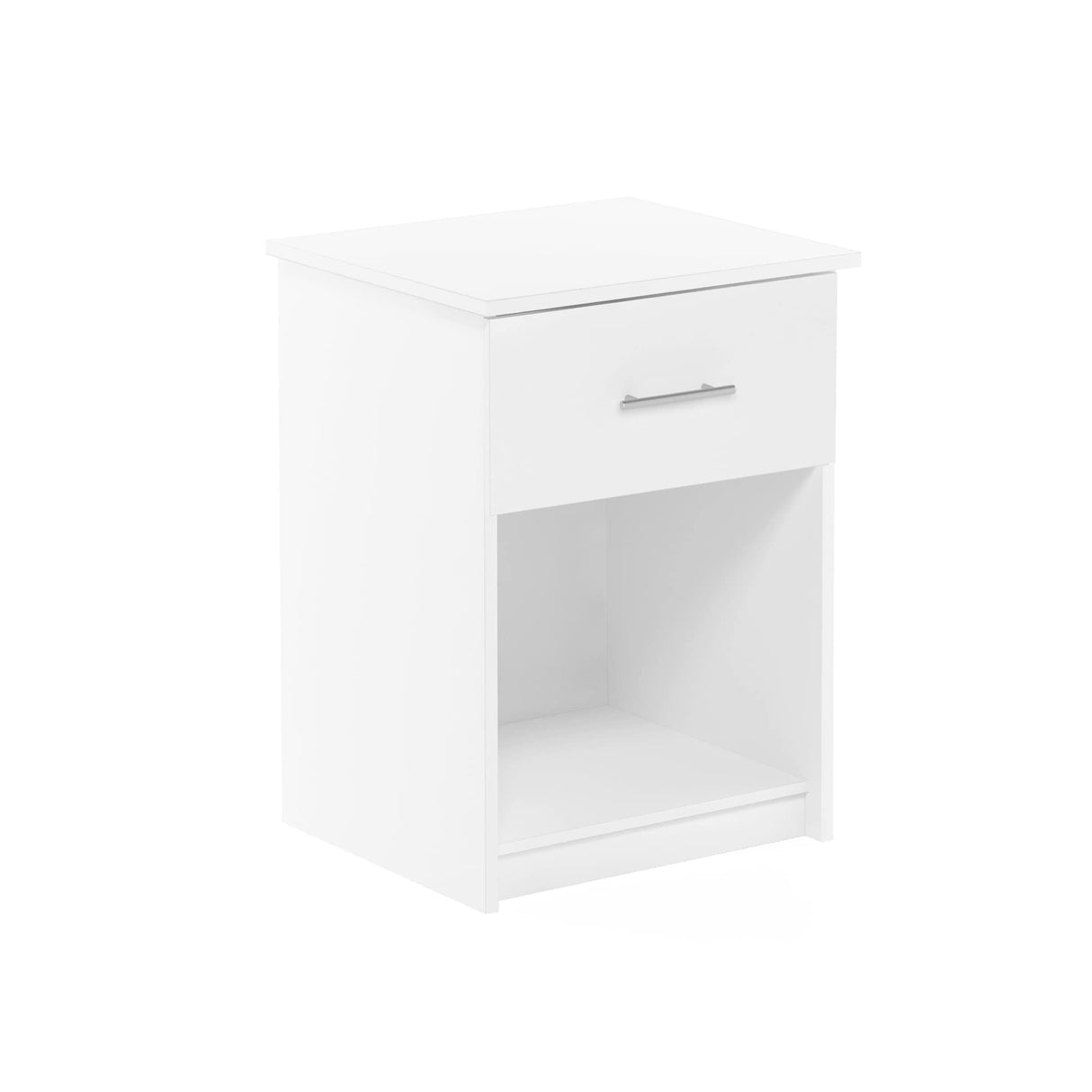 Furinno Tidur Nightstand, Solid White Furinno