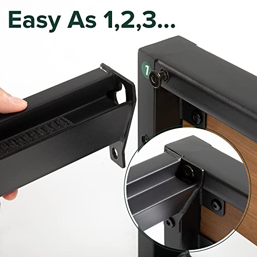 ZINUS Suzanne 14 Inch Bamboo & Metal Queen Platform Bed Frame - Award-Winning Design, No Box Spring Needed, Chestnut Brown ZINUS