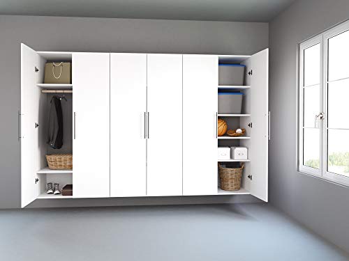 Prepac HangUps Wardrobe Storage Cabinet, 20"D x 36"W x 72"H, White Prepac