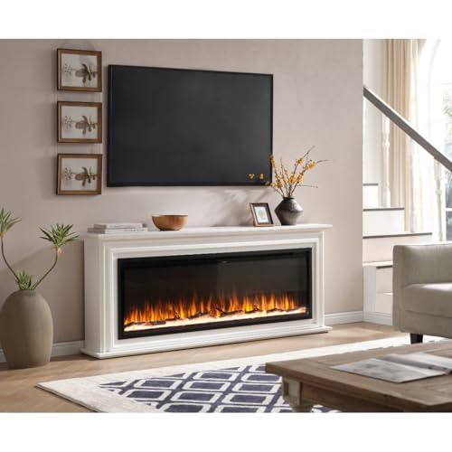 Touchstone Sideline Elite 60" Smart Alexa/WiFi Enabled Electric Fireplace with Surround Mantel - 1,500W Heater Touchstone
