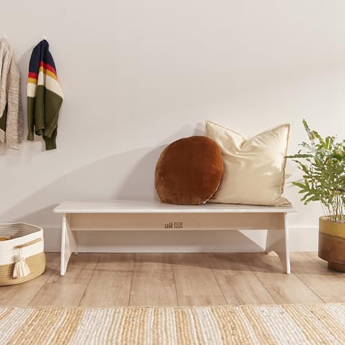 ECR4Kids Kiddo Bench, Kids Furniture, White Wash ECR4Kids
