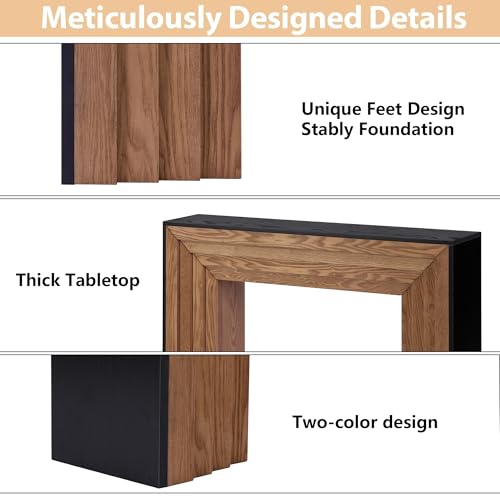 MDQMD 47'' Console Table for Entryway,Mid Century Modern Console Table,Narrow Entryway Table for Living Room, Hallway, Foyer, Easy Assembly MDQMD