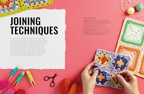 The Granny Square Crochet Bible: Everything you need to know about how to crochet granny squares WoodArtSupply