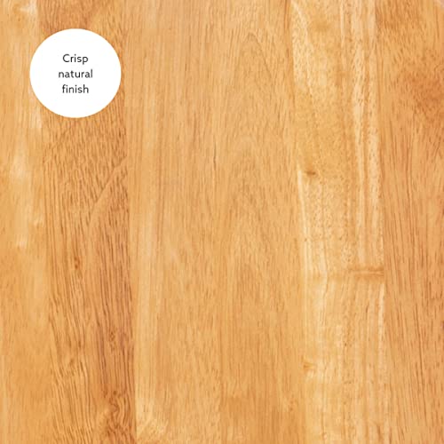 Linon Natural Barstool with Round Seat, 24-Inch Linon