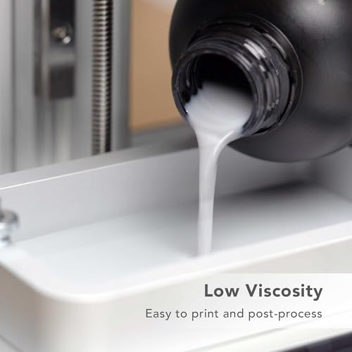 Phrozen Aqua Resin for 3D Printing, 405nm UV-Curing Photopolymer, Low Shrinkage, High Precision, Low Odor, Vivid Color, Non-Brittle, Fast Curing for LCD/DLP/SLA Printers (Clear, 1KG) phrozen
