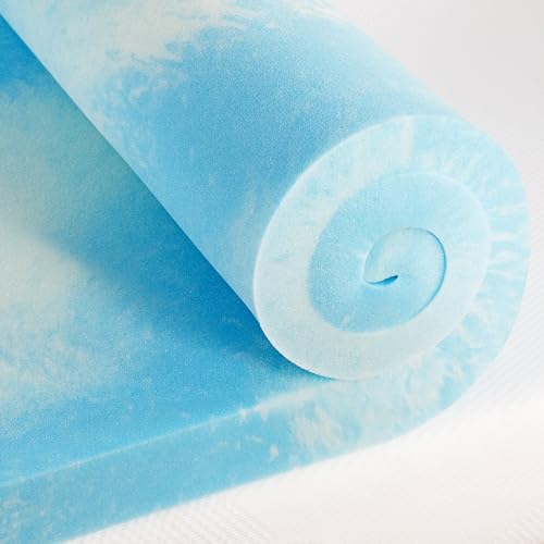 Best Price Mattress 4 Inch Swirl Gel AeroBreeze Cooling Air Flow Memory Foam Mattress Topper, Dorm Essentials, King Best Price Mattress