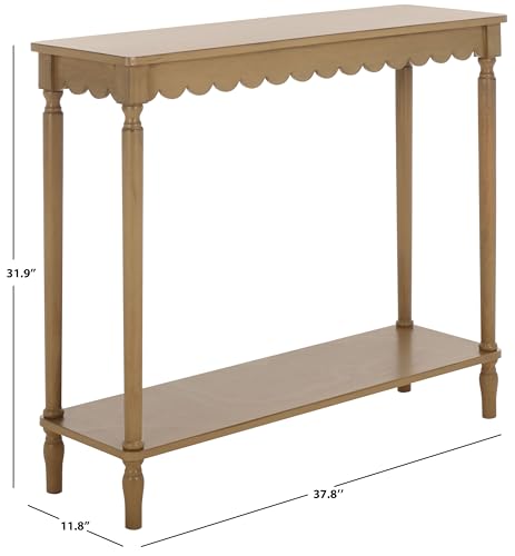 SAFAVIEH Home Collection Haven French Country Farmhouse Desert Brown Console Table for Entryway, Living Room, Foyer SAFAVIEH