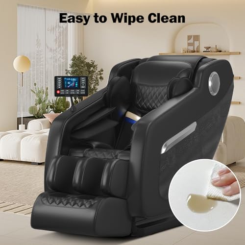 DOVRYTHEN Zero Gravity Full Body Massage Chair - 4.7" Extendable Footrest for Tall Users 5ft-6'3",Lumbar Heat & Foot Rollers, Relieve Back Pain for Sedentary Workers/Tall Users (Home Office) DOVRYTHEN