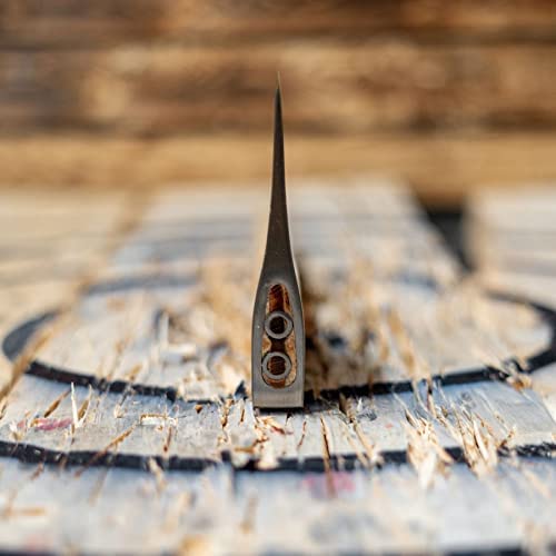 Queen of Hearts Throwing Axe: World Axe Throwing League Premium Competition Throwing Axe, WATL Throwing Hatchet with Round Hickory Wooden Handle (Round Handle) WATL