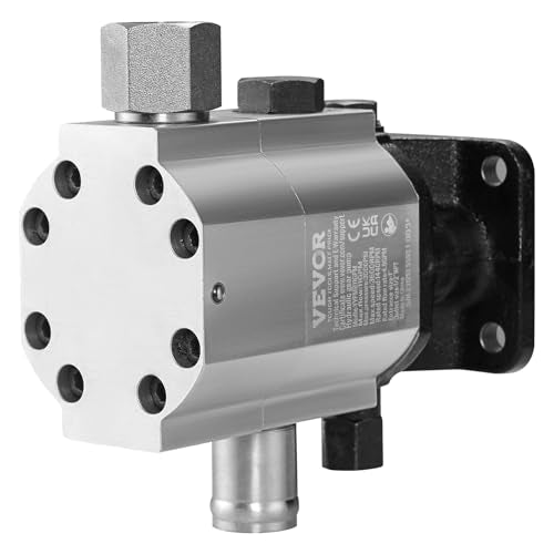 VEVOR Hydraulic Log Splitter Pump, 11GPM, 2 Stage 3000PSI Wood Log Splitter Pump, 1'' Inlet 1/2'' NPT Outlet 3600 RPM Aluminum Hydraulic Gear Pump, for Small Engine Mounting Log Splitters Snowplow VEVOR