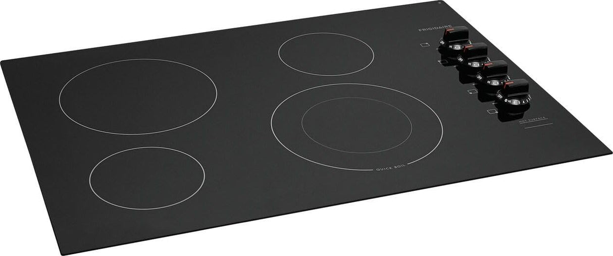 Frigidaire FFEC3025UB 30 Inch Electric Smoothtop Style Cooktop with 4 Elements in Black Frigidaire