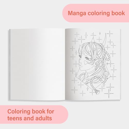 The Modern Manga Coloring Book: Pop Manga and Anime-Inspired Coloring Book for Teens and Adults WoodArtSupply