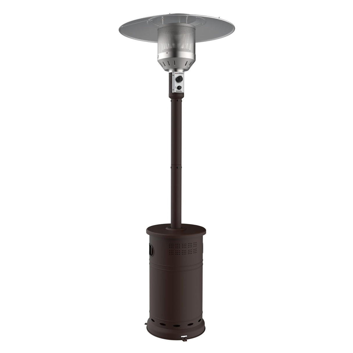 Nexgrill Sundara 92" Bronze Outdoor Patio Heater, 48,000 BTUs, 2 Wheel Transport, Electronic Ignition, Easy Tank Access, Control Knob, Propane Heater for Porch, Garden, Backyard - 920-01002 Nexgrill