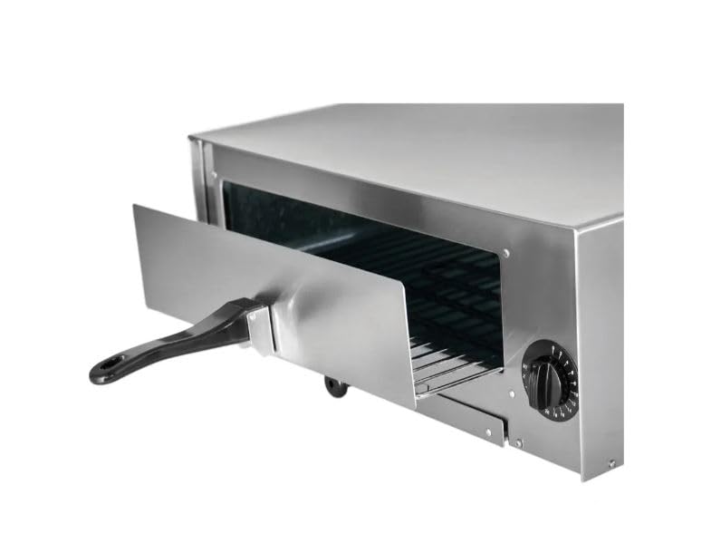 Kratos Commercial Countertop Pizza Oven, Stainless Steel Electric Pizza/Snack Oven with Timer, Fits 12" Pizzas, 120V, 1450 Watts, For Commercial and Home Use Kratos