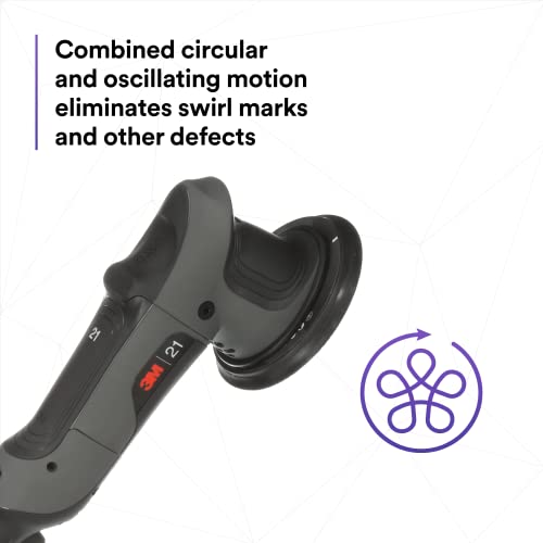 3M Perfect-It Random Orbital Polisher, 34101, 21mm, 120V/60Hz Variable Speed Control for Automotive Refinishing, Refining, Polishing 3M