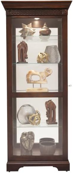 Howard Miller 549904 Blue Grass Curio Carbinet II Door Organizer Trays, Brown Howard Miller