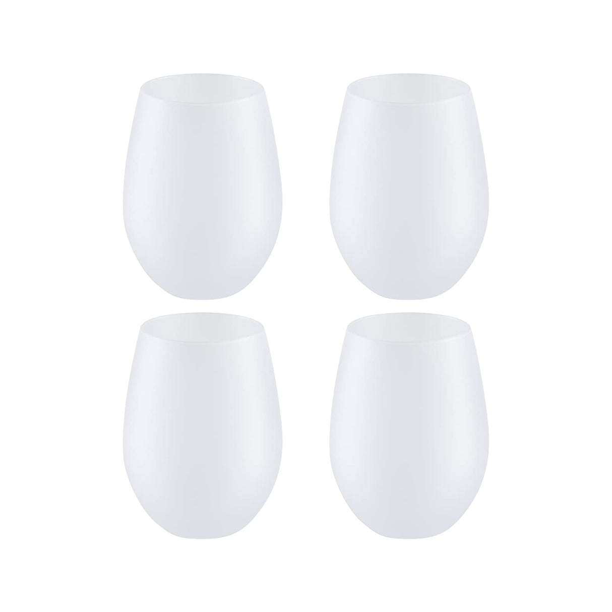 Craft Express 17 OZ Sublimation Glass Wine Tumblers Cups Frosted-Stemless Wine Glasses-Perfect for Sublimation Oven Crafting-Set of 4 Craft Express