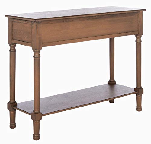 SAFAVIEH Home Collection Landers Brown 2-Drawer Console Table CNS5710C Safavieh