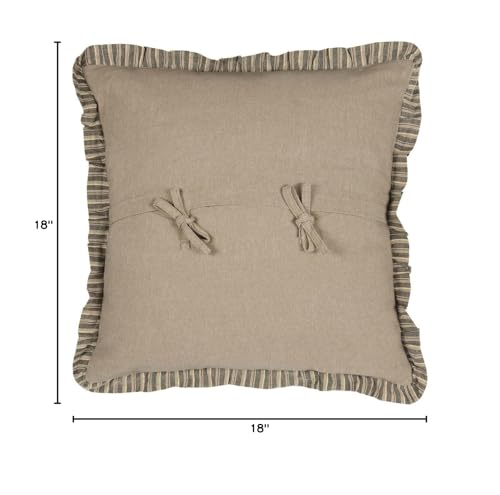 VHC Brands Farmhouse Sawyer Mill™ Charcoal Windmill Throw Pillow, Tan VHC Brands