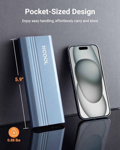 XCOOL Mini Electric Screwdriver, 52-in-1 Precision Electric Screwdriver 400RPM with 5 Torque Settings, 48 Drill Bits, Pry Bar, Led and Tweezers, Electric Precision Screwdriver Kit for Pc Building XCOOL