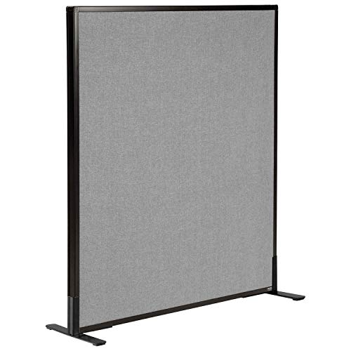 Global Industrial Office Partition Panel, 36.25 Inch Width x 42 Inch Height, Gray, Freestanding, Build Your Own Office Layout Global Industrial