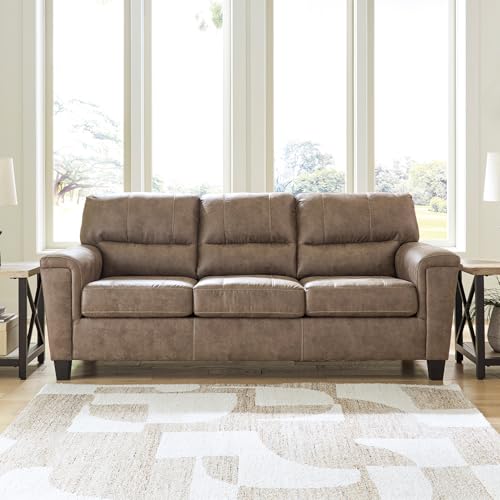 Signature Design by Ashley Navi Modern Queen Sofa Sleeper with Removable Cushions, Dark Brown Signature Design by Ashley