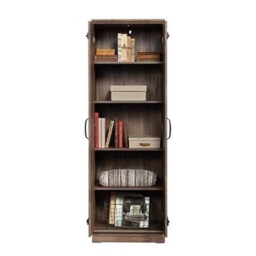 Sauder HomePlus 2-Door Farmhouse Storage Cabinet/Pantry cabinets, Salt Oak Finish Sauder