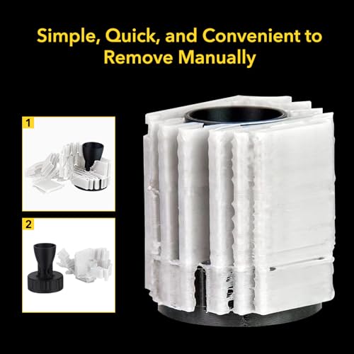 Breakaway Support Filament 1kg Manual Easy Clean Removal 3D Printing Support for ABS, Nylon, ASA, PC, PPS, PA-CF, PA-GF, PETG, Support Material for Engineering Grade Filament with PC Reusable Spool yxpolyer