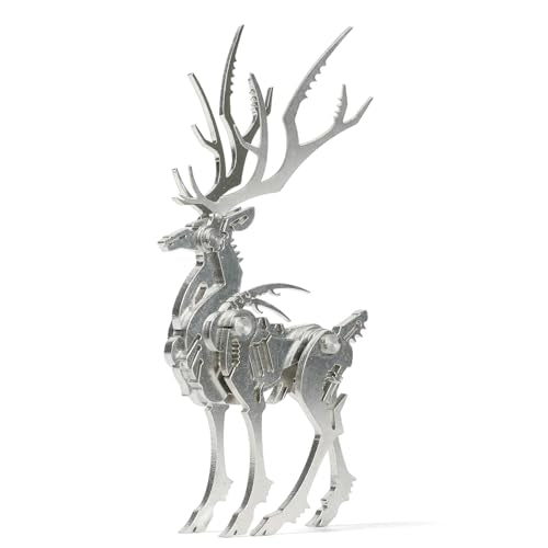 Kolotesame Mythical Forest Deer 3D Metal Puzzle Model for Adults, DIY Animal Sculpture 3D Model Kit Immersive Creative Building Model Art Desk Decor
