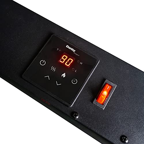 Danby Designer DDEF03813BD13 38" Wall Mount Electric Fireplace Multi-Colour LED Flame and Ember Bed Remote Control Included Danby