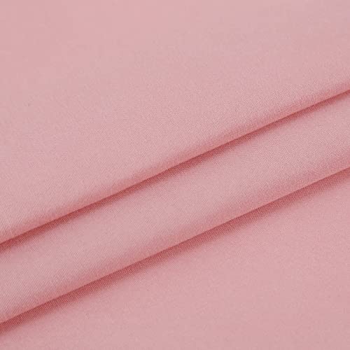 NHNHN Fitted Sheet-Deep Pockets-Soft Microfiber-Easy Care-Shrinkage and Fade Resistant-Fitted Sheets Twin Size for Girl Teens Kids-Only 1 Fitted Sheet (Twin, Blush) NHNHN