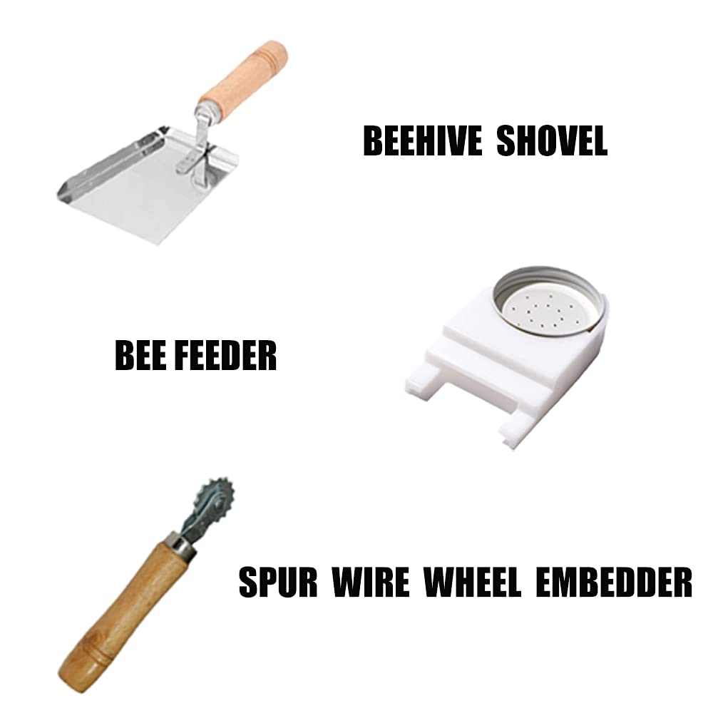 BeeCastle Beekeeping Supplies 22PCS Beekeeping Tools Kit, Bee Keeping Supplies-All Tools Kit Bee Keeping Starter Kit for Beginners and Professional Beekeepers BeeCastle