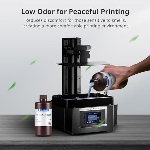 ANYCUBIC ABS-Like 3D Printer Resin Pro 2, Stronger and Tougher, High Precision and Long-Lasting, Low Odor, Wide Compatibility for All LCD Resin 3D Printers (Grey, 1kg) ANYCUBIC