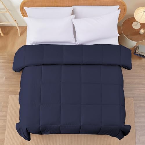 Modern Threads Down Alternative Reversible Comforter Navy/Silver Twin Modern Threads
