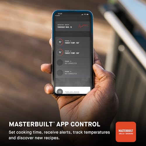 Masterbuilt® Gravity Series® 800 Digital Charcoal Grill, Griddle and Smoker with Digital Control, App Connectivity and 800 Cooking Square Inches in Black, Model MB20040221 Masterbuilt