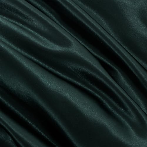A Nice Night Satin Silky Soft Quilt Sexy Luxury Super Soft Microfiber Bedding Comforter Set Full/Queen, Light Weighted (Blackish Green, Queen) A Nice Night