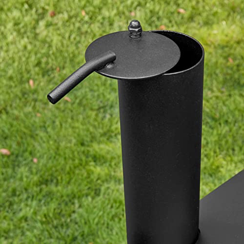 Char-Griller® Competition Pro® Barrel Grill and Offset Smoker, Includes Side Fire Box for Texas-Style Offset Smoking, Metal Cooking Grates, 1,010 Cooking Square Inches in Black, Model 2823 in Black Char-Griller