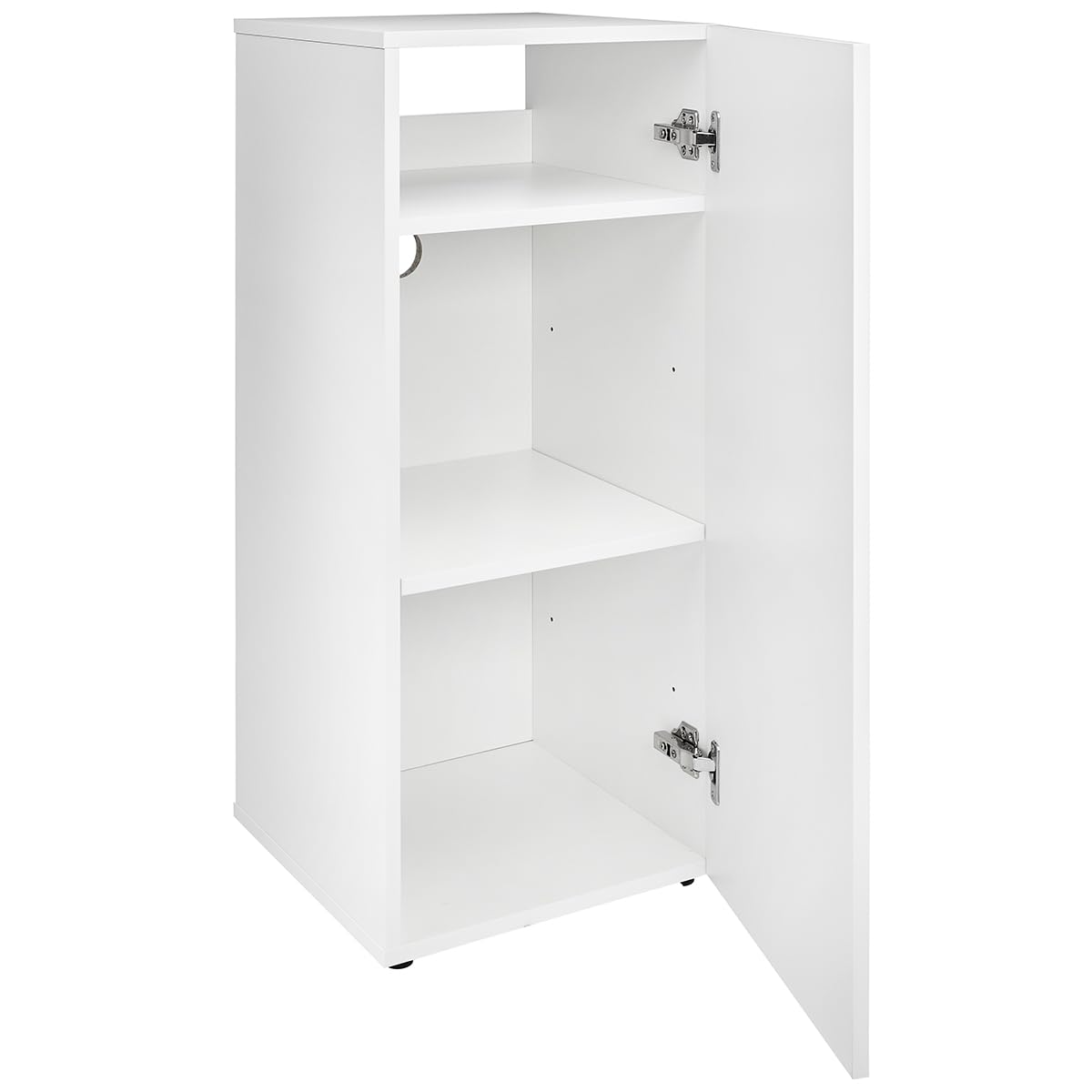 HelloReef 15 Gallon Aquarium Stand โ Modern Design, Sturdy Build, Water Resistant Premium Finish, Storage Shelfs Included for Freshwater and Saltwater Tanks (White) HelloReef