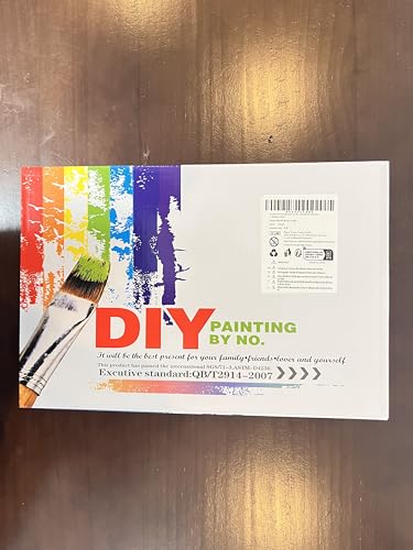 Auremi Panda Framed Paint by Number for Adults,DIY Animal Painting by Number Kits on Canvas Acrylic Oil Painting Kits for Adults Paint by Number Kits for Home Decor 20x30cm Auremi