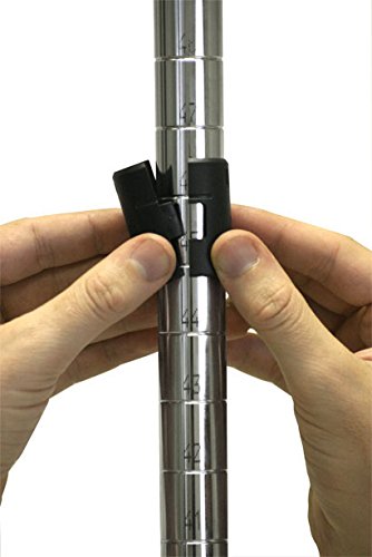 Omega Shelving Storage | 5 Tier Starter Shelving Unit 12" Deep x 36" Wide x 54" High - 800 lb Capacity per Shelf, Adjustable Wire Shelving, Tool-Free Assembly |Chrome Shelving Omega