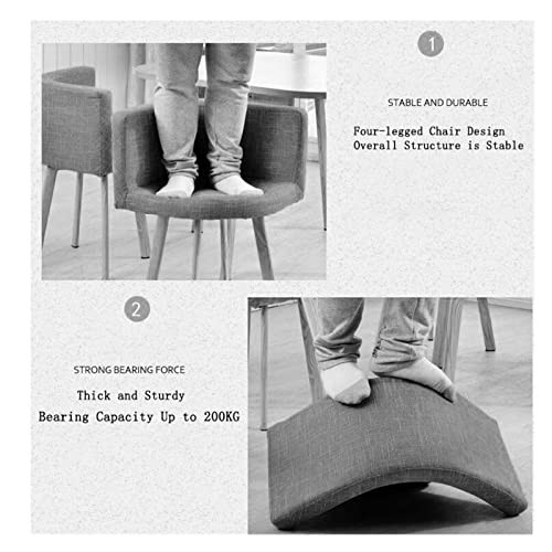 Mfallon Round Conference Table Small Meeting Room Coffee Table Set w/ 4 Chair, Office Business Guest Reception Table, Simple Dining and Chair Set of 4 Leisure Combination (Color : Black Cloth) Mfallon