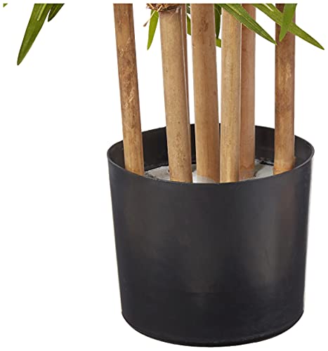 Nearly Natural 64in Bamboo Tree, Fake Bamboo Plants with 7 Natural Trunks, 5.3ft Tall Faux Plants for Indoor Home Decor with 1040 Realistic Fake Leaves Nearly Natural